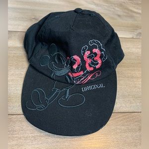 Disney Mickey Mouse 28 Original Distressed Hat Adult Black 90 Years of Magic